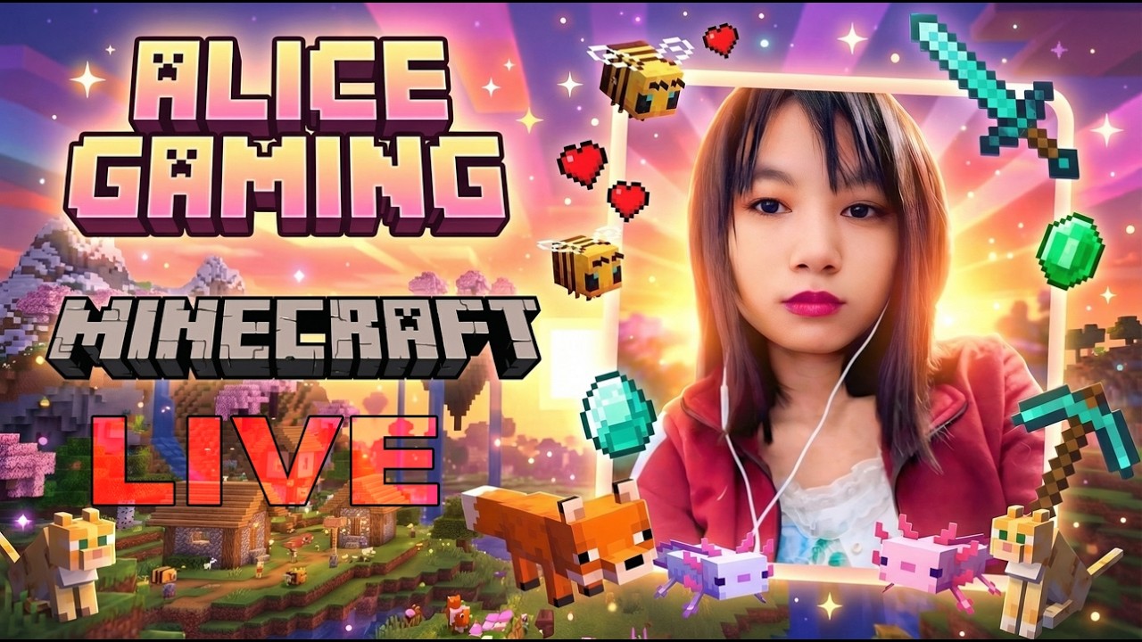 MINECRAFT LIVE – Join Now! Indian Girl Gamer from Northeast #shorts #minecraftshorts
