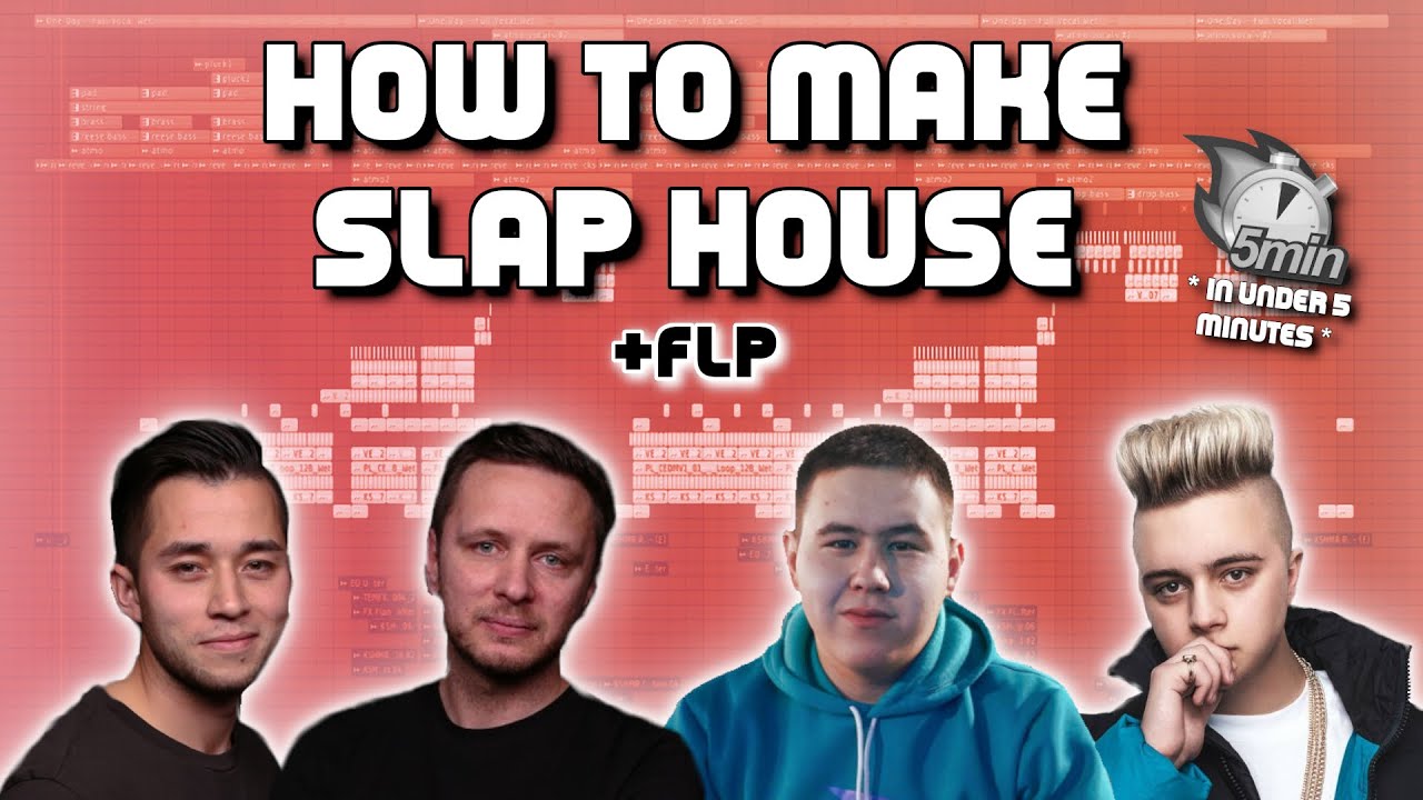 How to make SLAP HOUSE / DEEP HOUSE  in under 5 minutes + FLP (VIZE, IMANBEK, DYNORO, LITHUANIA HQ)