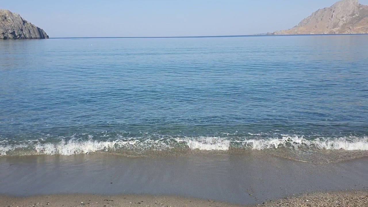 Stefanos Stefanou op het strand van Plakias | Griekenland