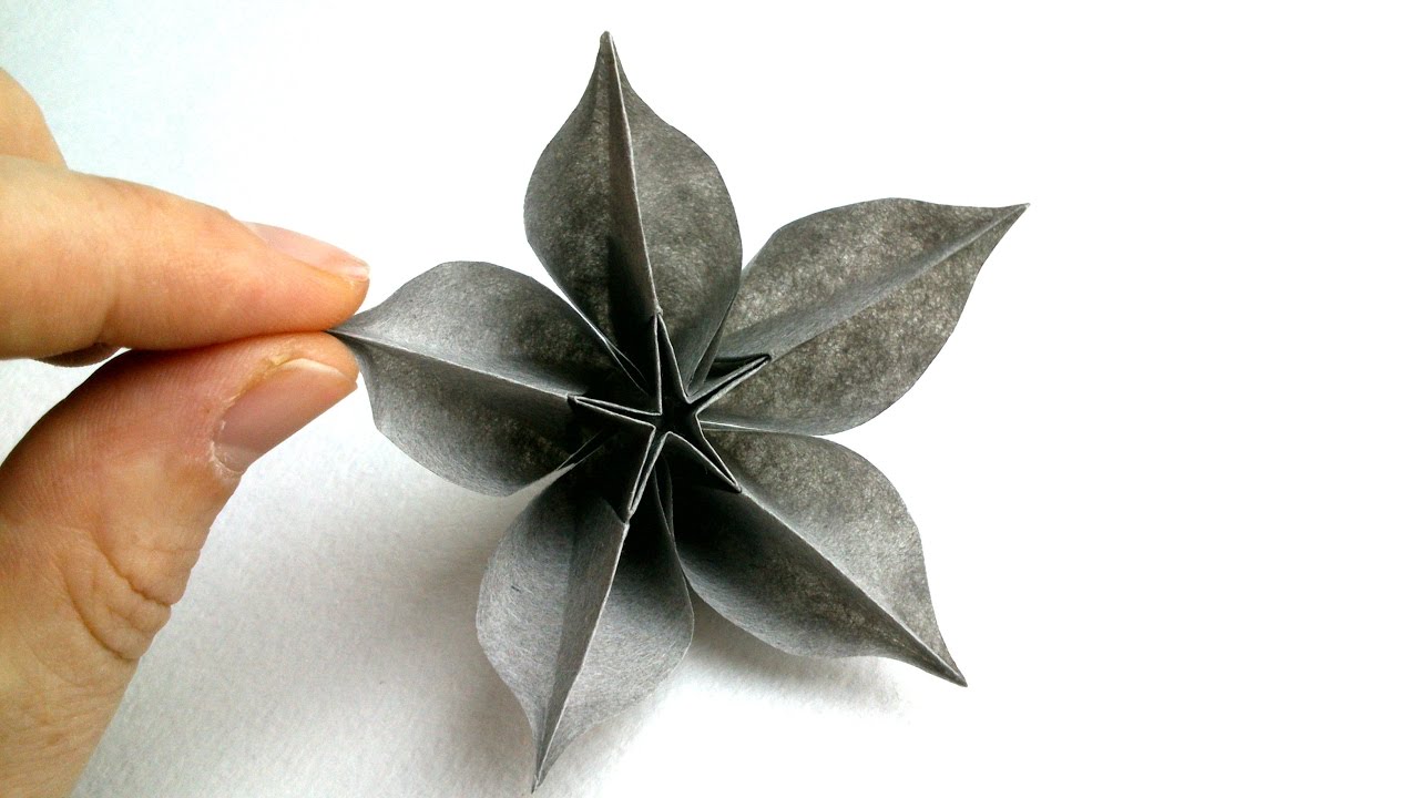 Origami Tutorials: Origami Flower Carambola (Carmen Sprung)