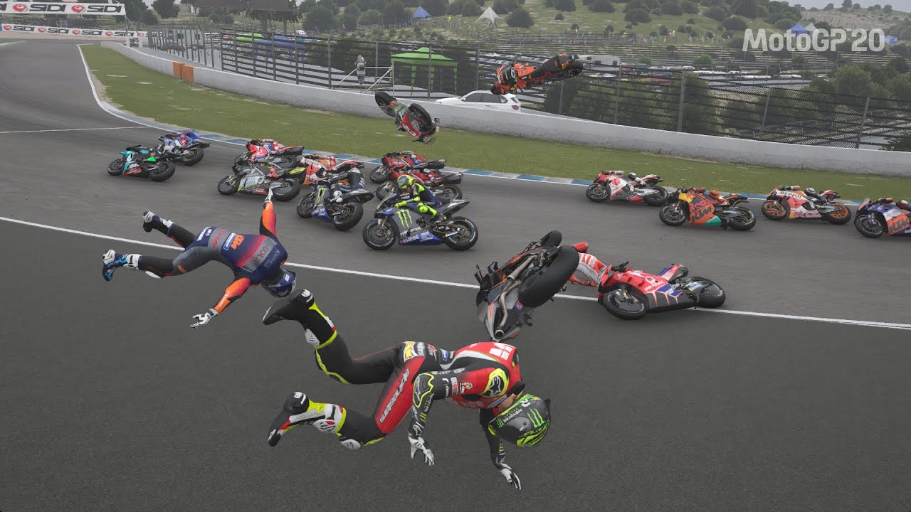 Rossi causes chaos during the race
