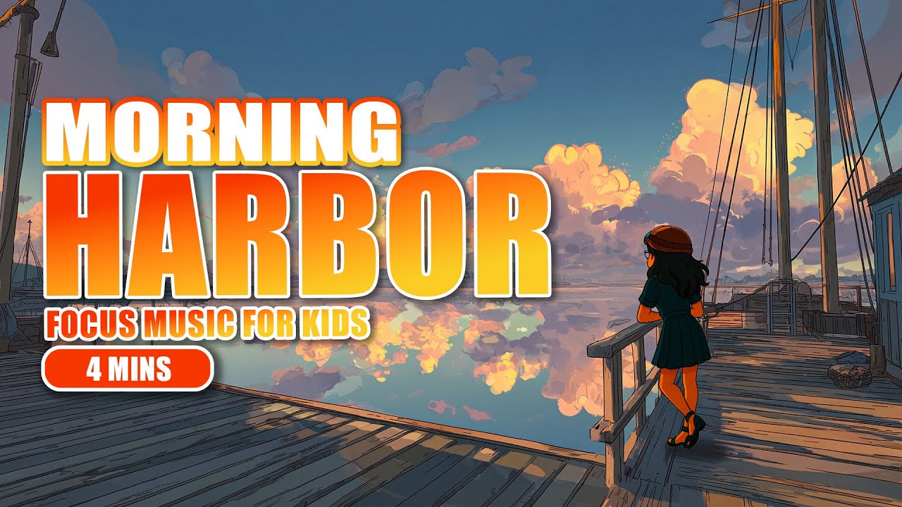 Morning Harbor | 4 Minute Focus Music for Kids | Ava's Mindful Space