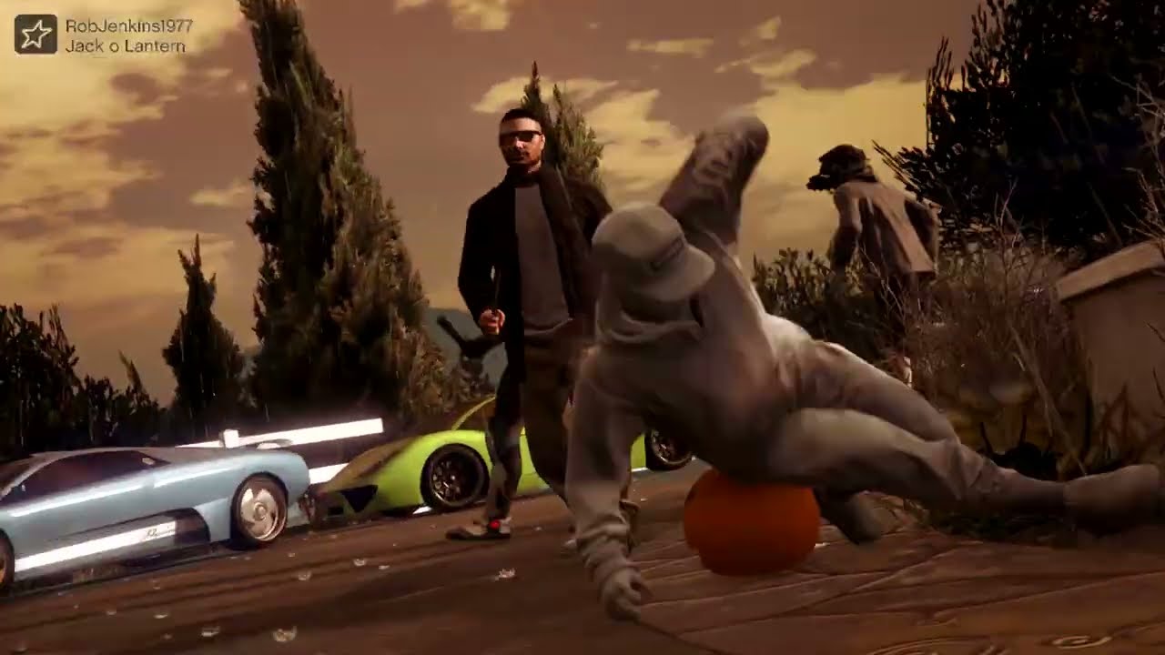 GTA 5 Jack o Lantern at the car meet