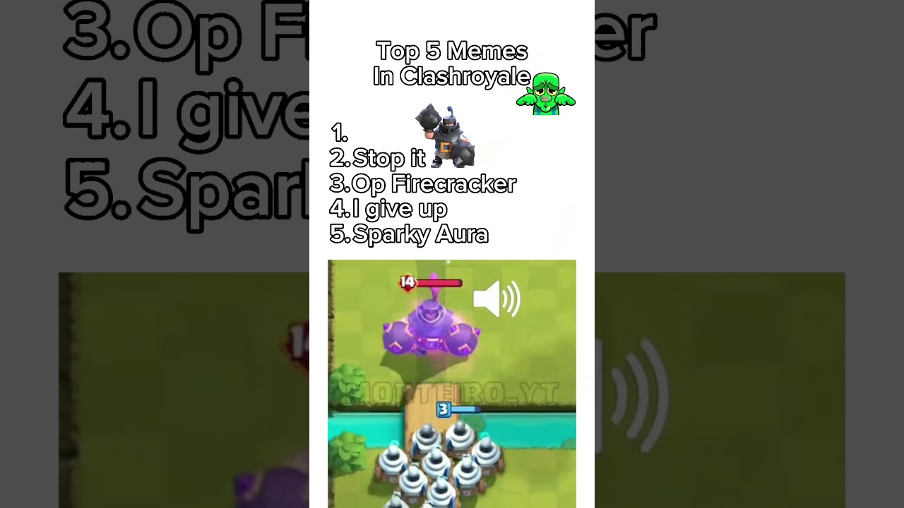 Top 5 Memes In Clash Royal #clashroyal #Meme #top5