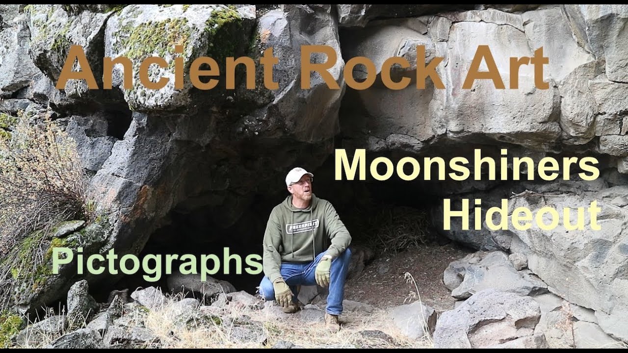 Pictographs in a Moonshiners Hideout - Backcountry Oregon Historic Site