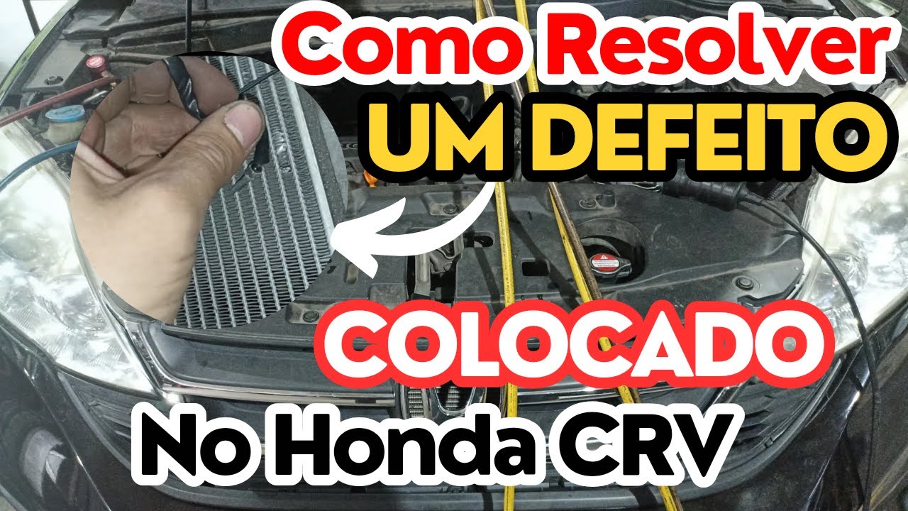 ✅ Como Resolver Um Defeito, Colocado no Ar-condicionado Deste Honda-CRV. 😱