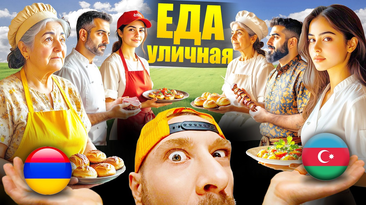 Армения и Азербайджан - ГДЕ ВКУСНЕЕ? Топ 5 Уличная Еда - Что Едят Азербайджанцы и Армяне Street Food