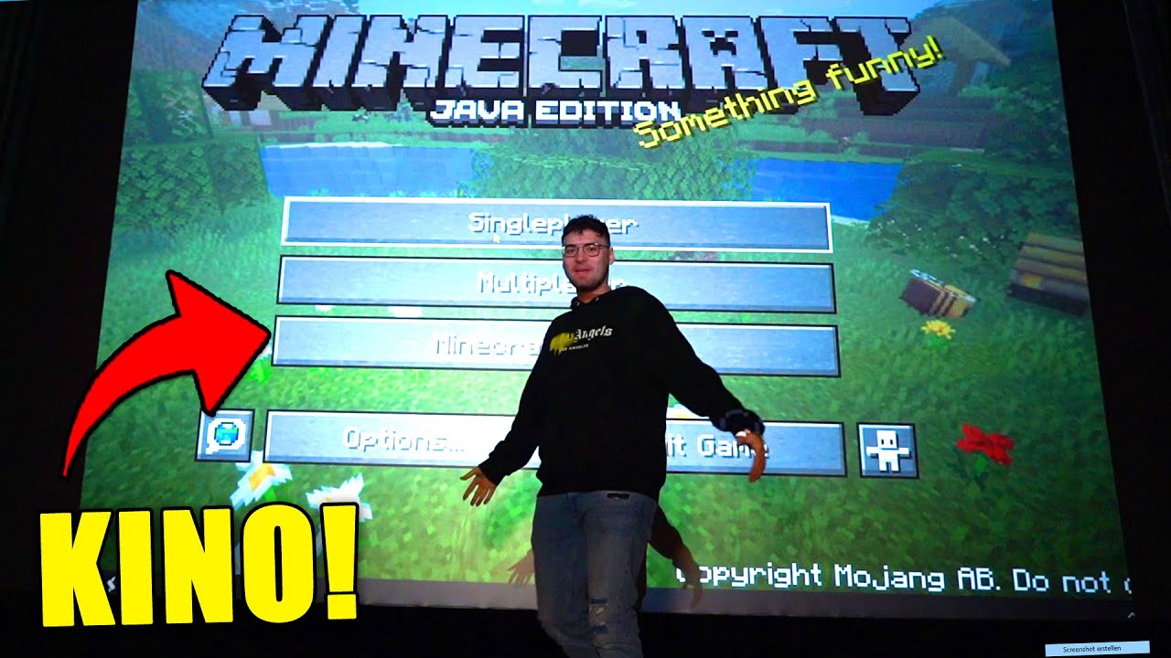 MINECRAFT SPIELEN IM KINO!