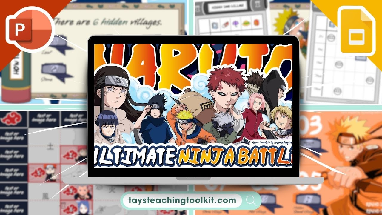 NARUTO NINJA BATTLE | Free PowerPoint & Google Slides Game for ESL, EFL, and Foreign Languages