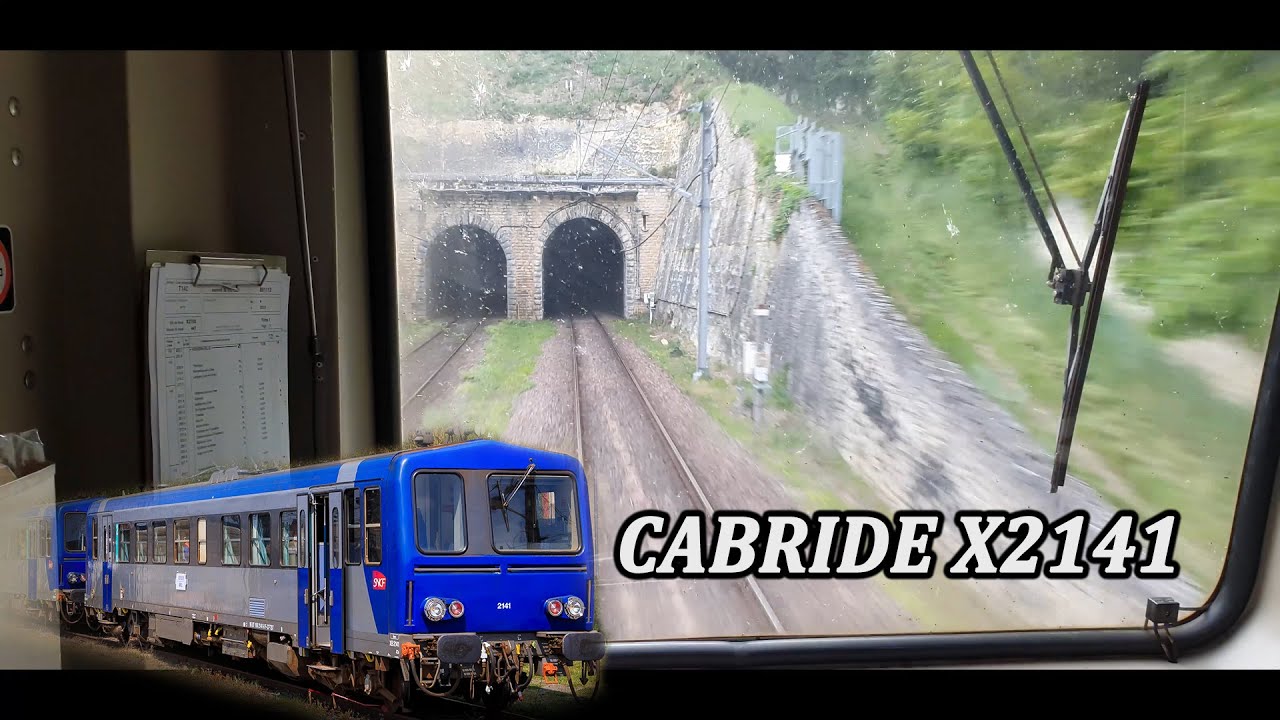 Cabride - En cabine arrière de l'X2141 de St-Pierre-des-Corps à Vierzon