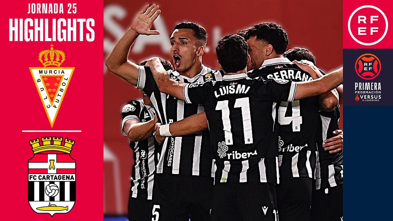 Resumen #PrimeraFederación | Real Murcia CF 1-2 FC Cartagena | Jornada 25 | Temporada 2025/26