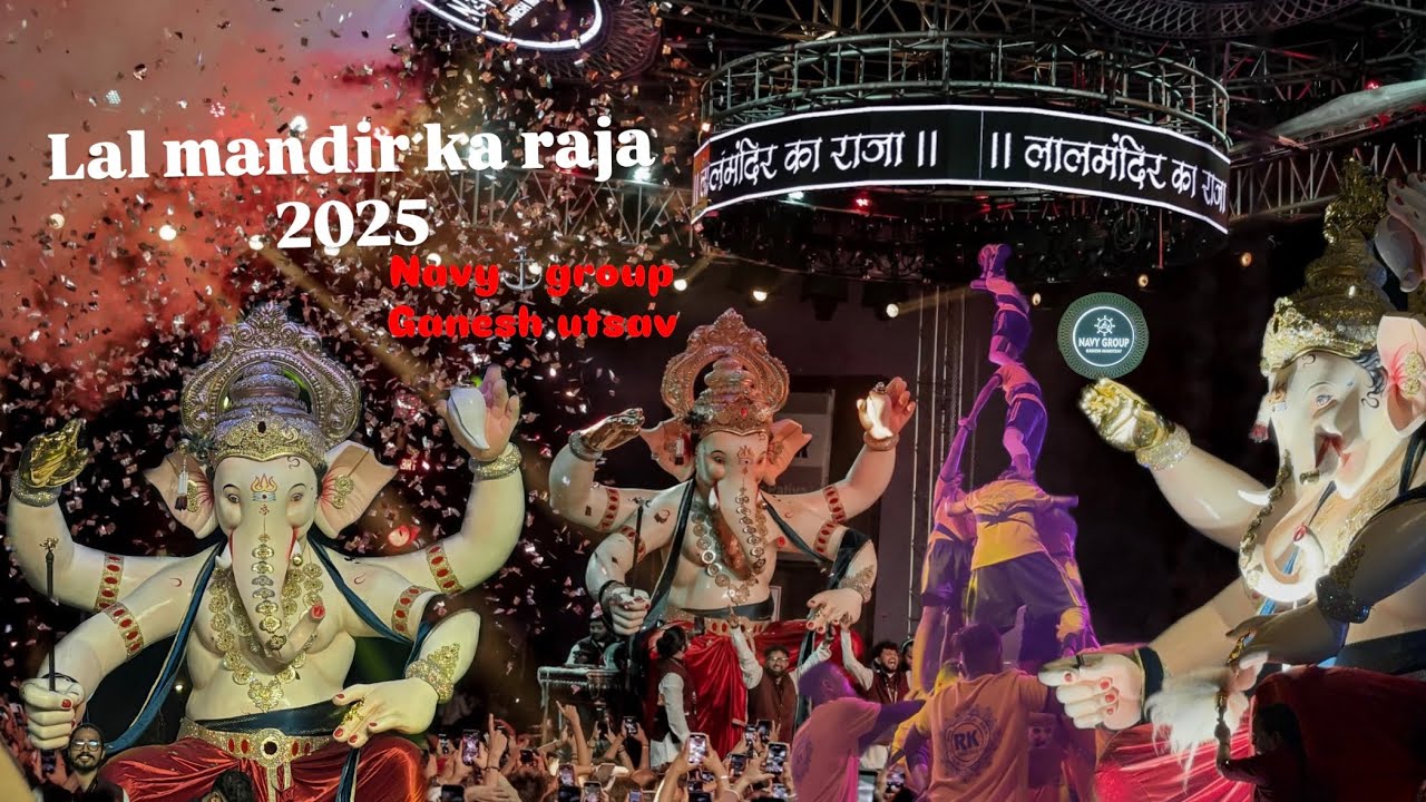 Surat Ganesh aagman 2025 | lal mandir ka raja | navy ⚓️group cha raja ganpati aagman 2025 