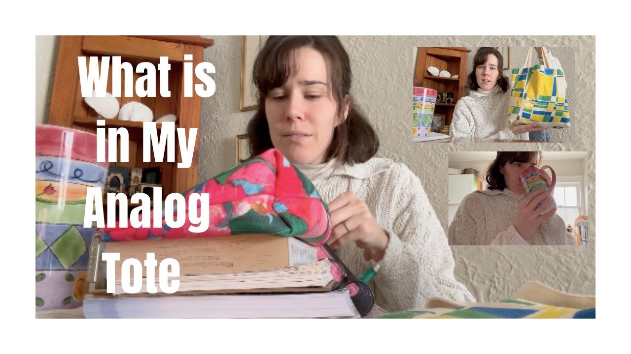 How I am REDUCING my screen time - Analog Tote - Library Trip