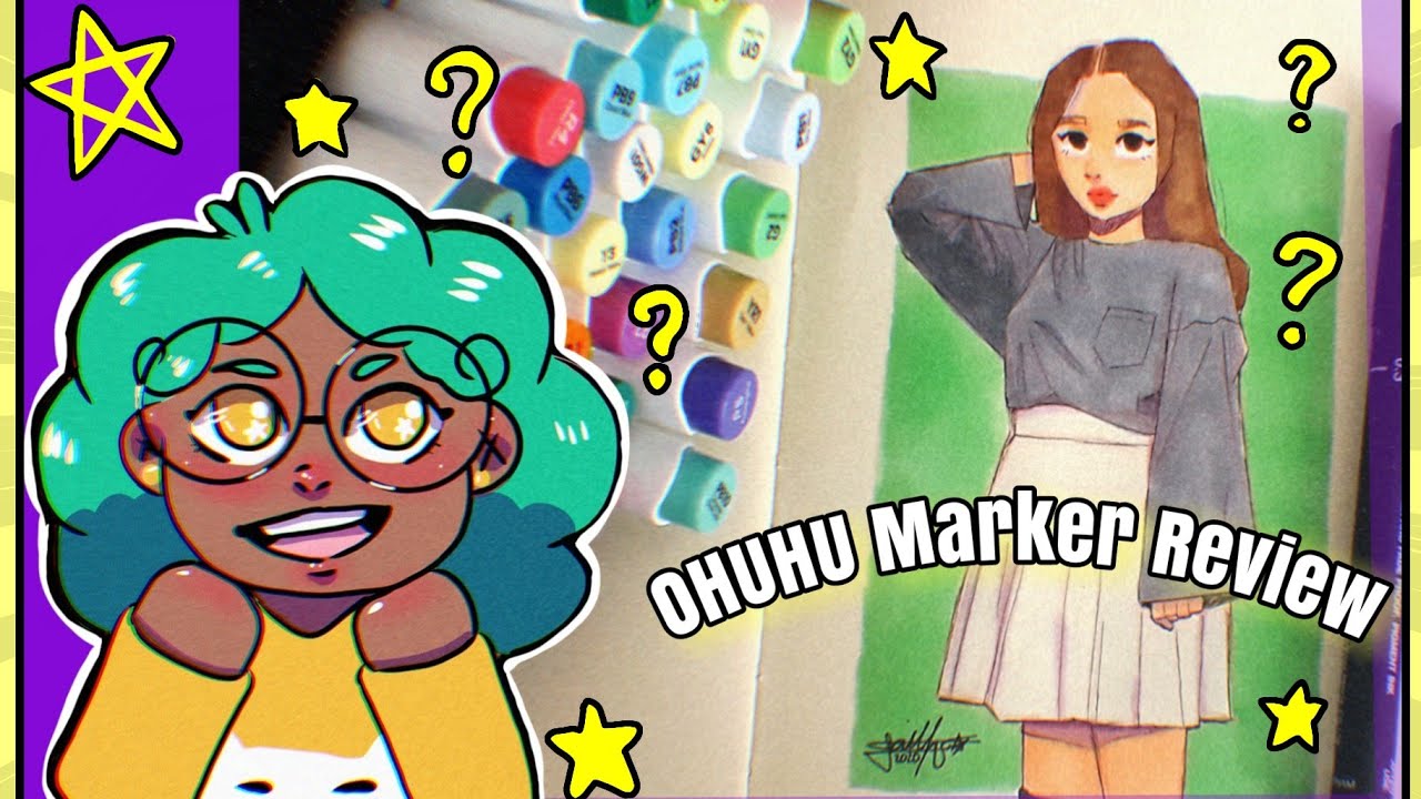 Ohuhu Brush Markers („• ֊ •„) -Review Español | Marcadores Base Alcohol | Alternativa a copic