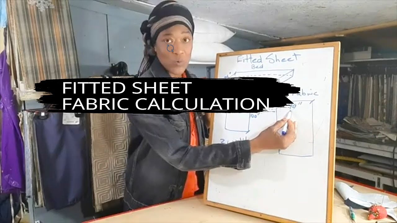 CALCULATING FABRIC FOR A FITTED SHEET WHEN JOINING FABRIC PANELS