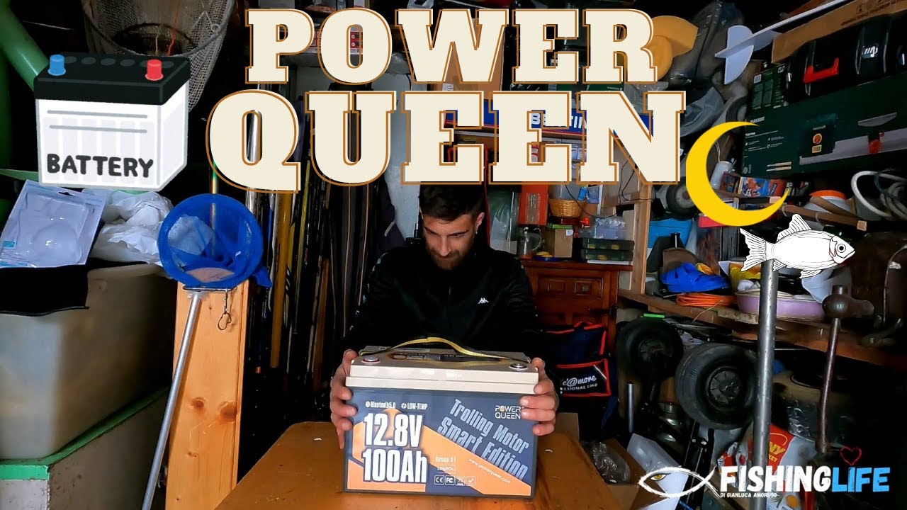Best 12V Lithium Battery bluetooth for fishing Power Queen 12V 100Ah Battery Test! Luce infinita