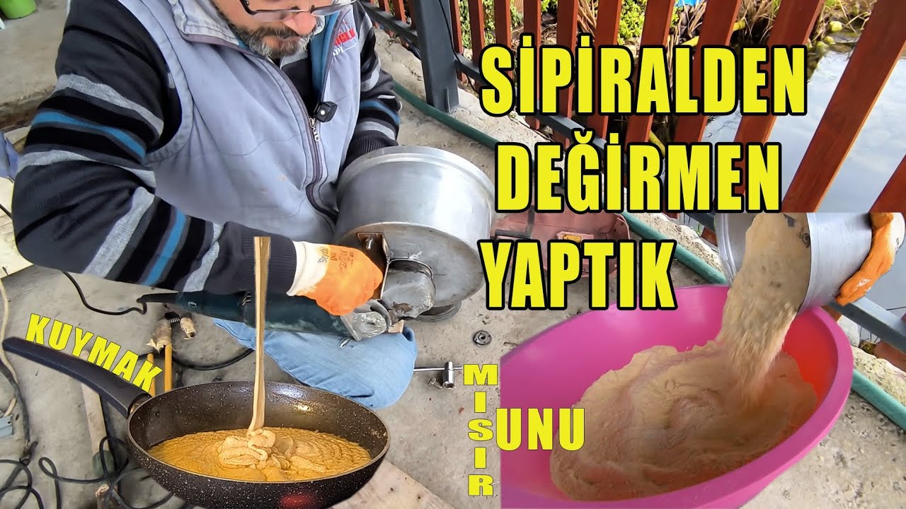 SİPİRALDEN DEĞİRMEN YAPTIK 