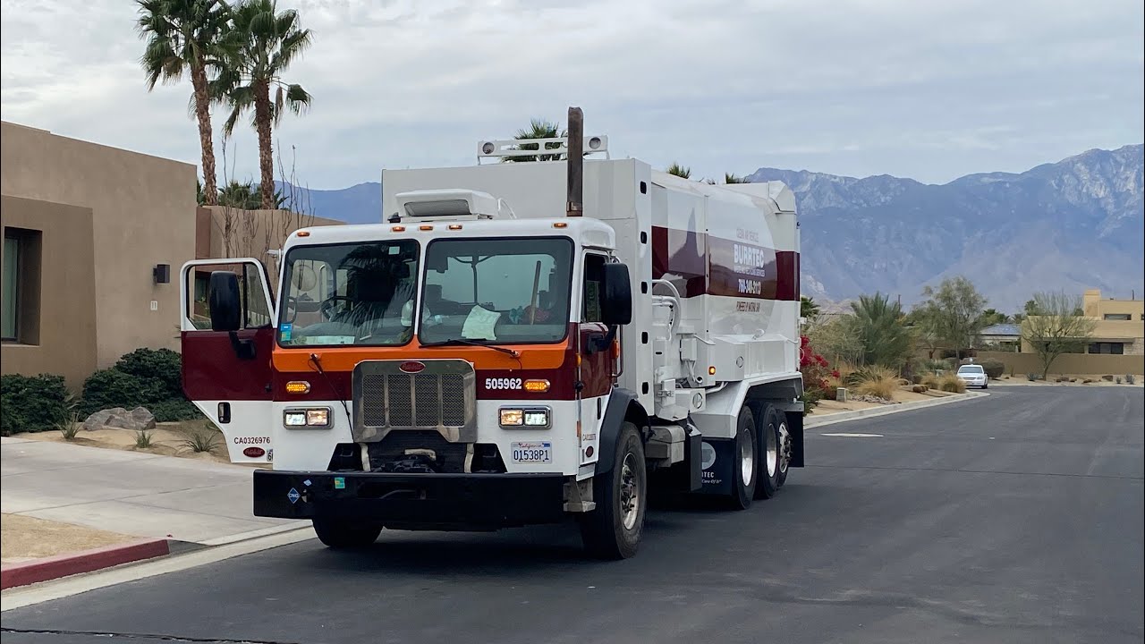 Burrtec's Peterbilt Splitbody Labrie Side Loaders