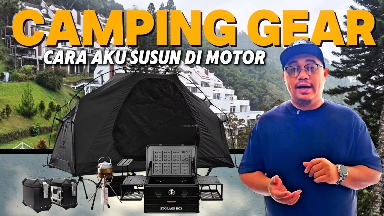 SUSUN CAMPING GEAR DI MOTOR | BUKA PUASA DI FRASER HILL | RIDE AND CAMPING 