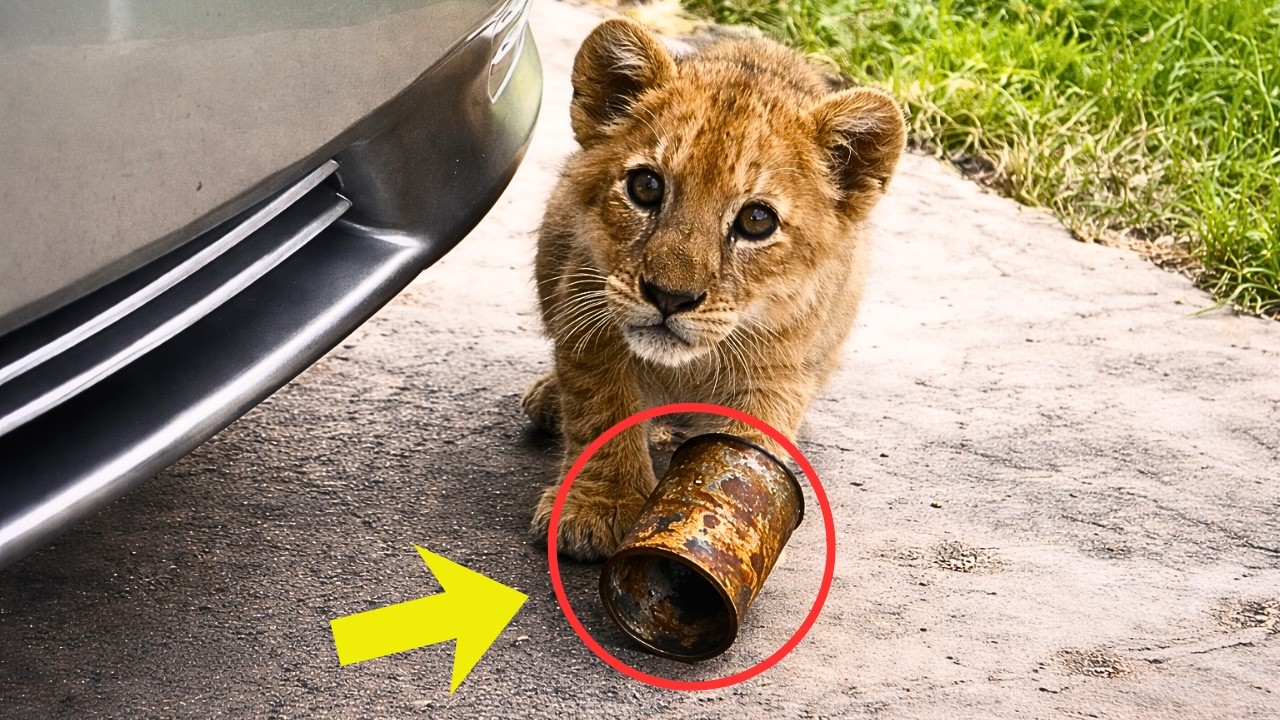 Man rescues a lion cub trapped in a can — the mother’s reaction shocks everyone
