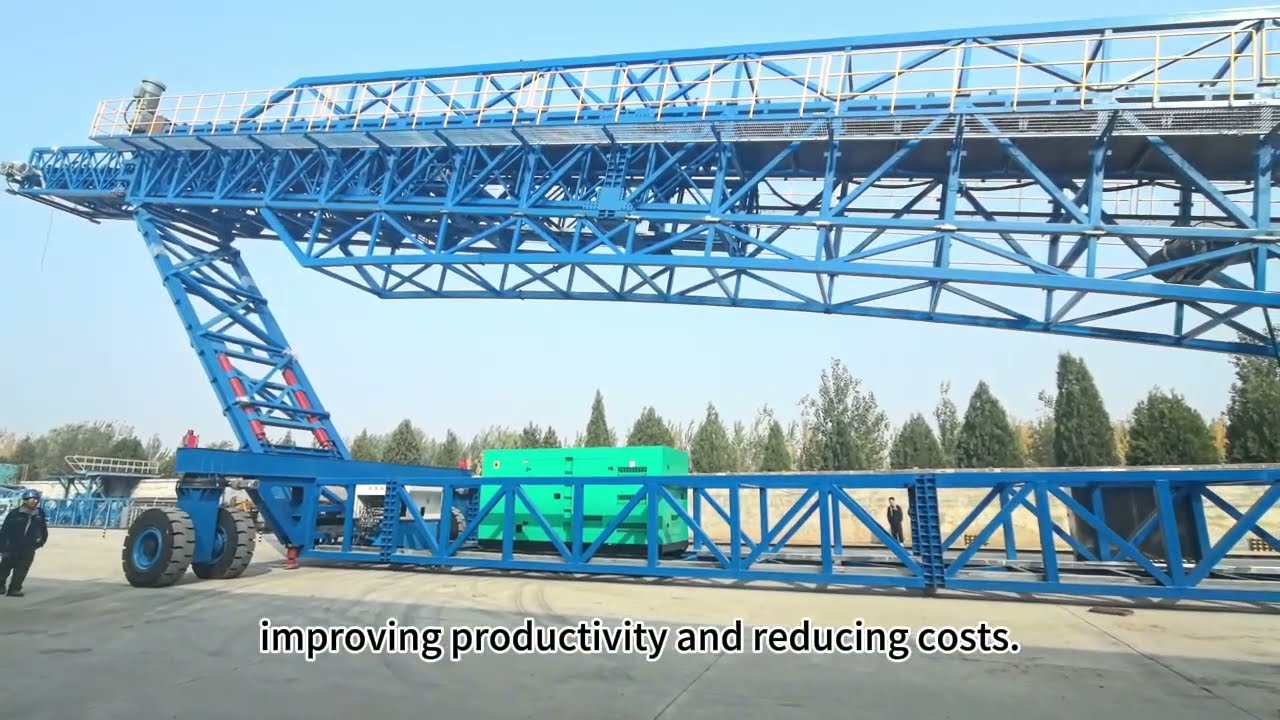 Mobile Shiploader, Radial Telescopic Ship Loader, Ship Loading Conveyor.