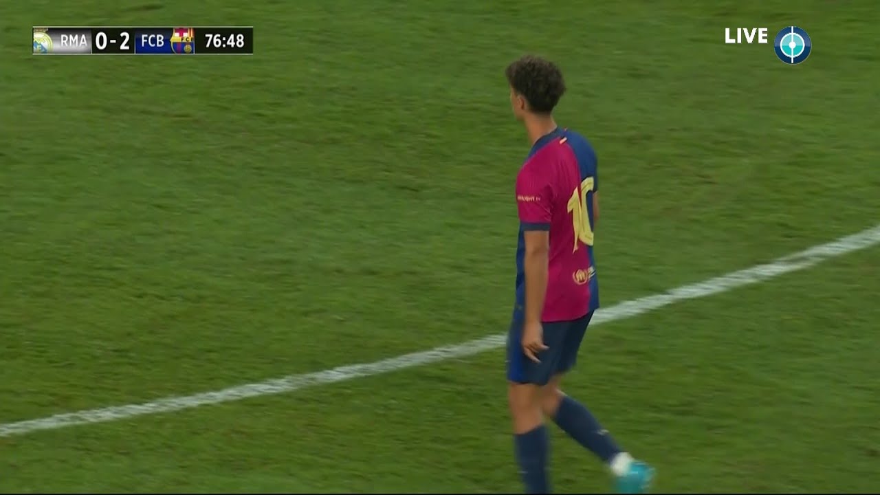 اللاعب العراقي نوح درويش يأتي كبديل أمام ريال مدريد في مباراة ودية قبل الموسم
