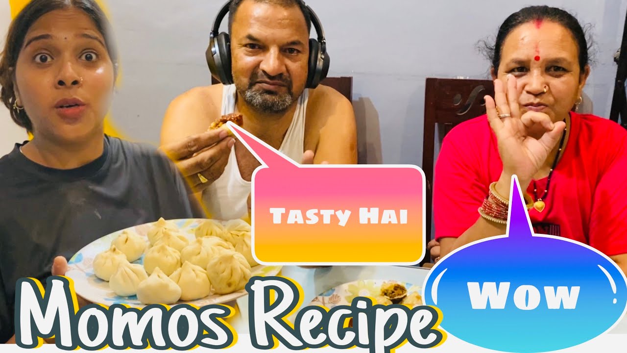 Khushi Ne Bnaye Mummy Ki Favourite Dish// How To Make Momos Recipe😋#recipe #youtube