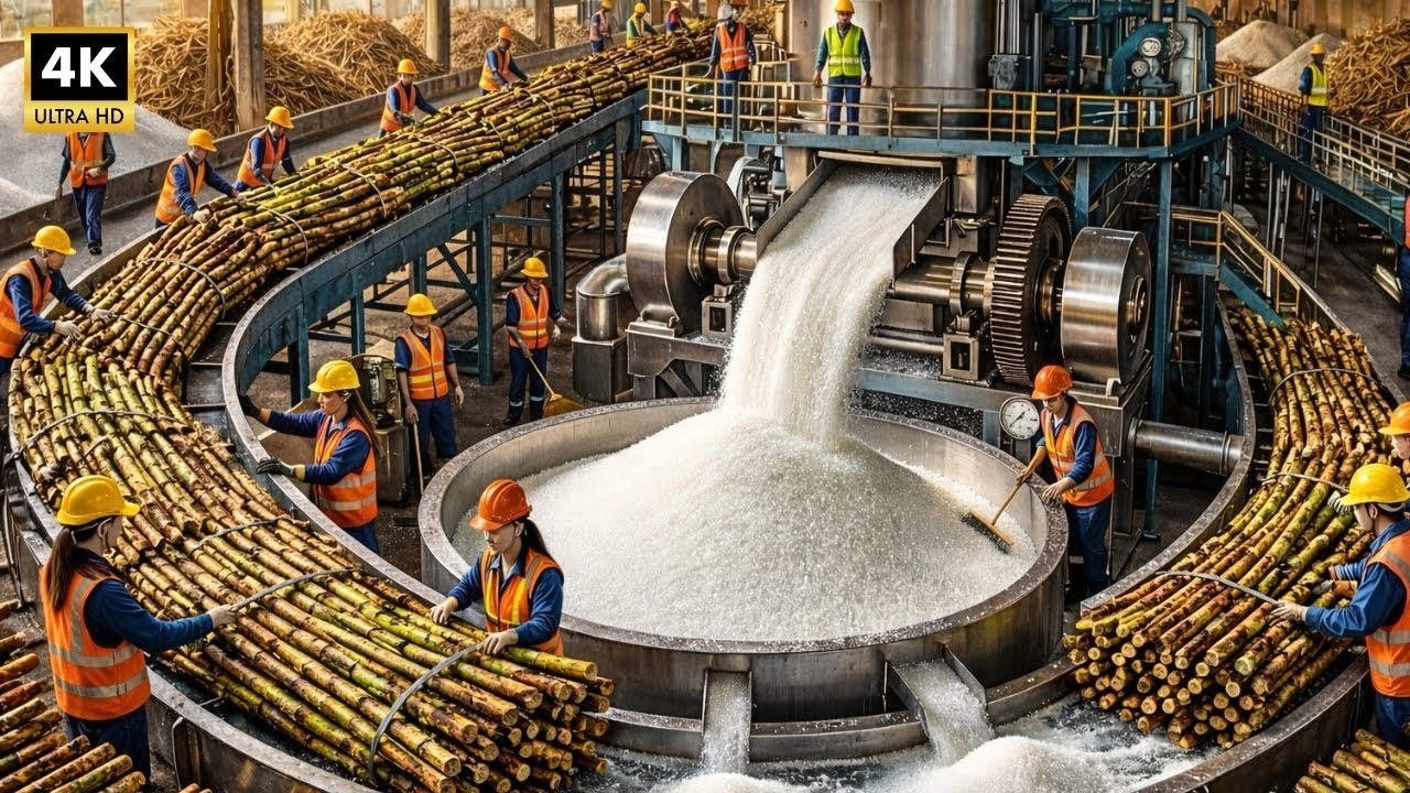 You Won't Believe How MILLIONS of Sugarcane Are Turned Into Sugar