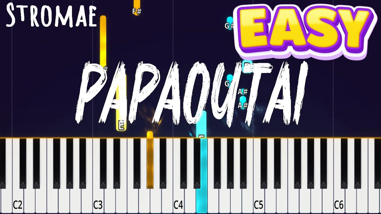 Papaoutai (Afro Soul) – Stromae | Easy Piano Tutorial | TikTok Trending Version