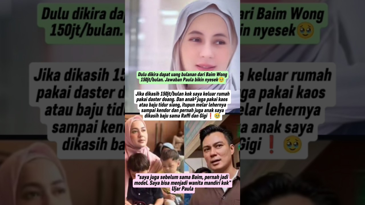 PAULA MANTAN ISTRI BAIM WONG UNGKAP ISI HATI #shorts #shortvideo #trending #paulaverhoeven #fyp
