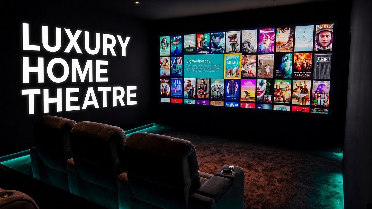Невероятный элитный домашний кинотеатр с системой 11.6.6 Dolby Atmos!