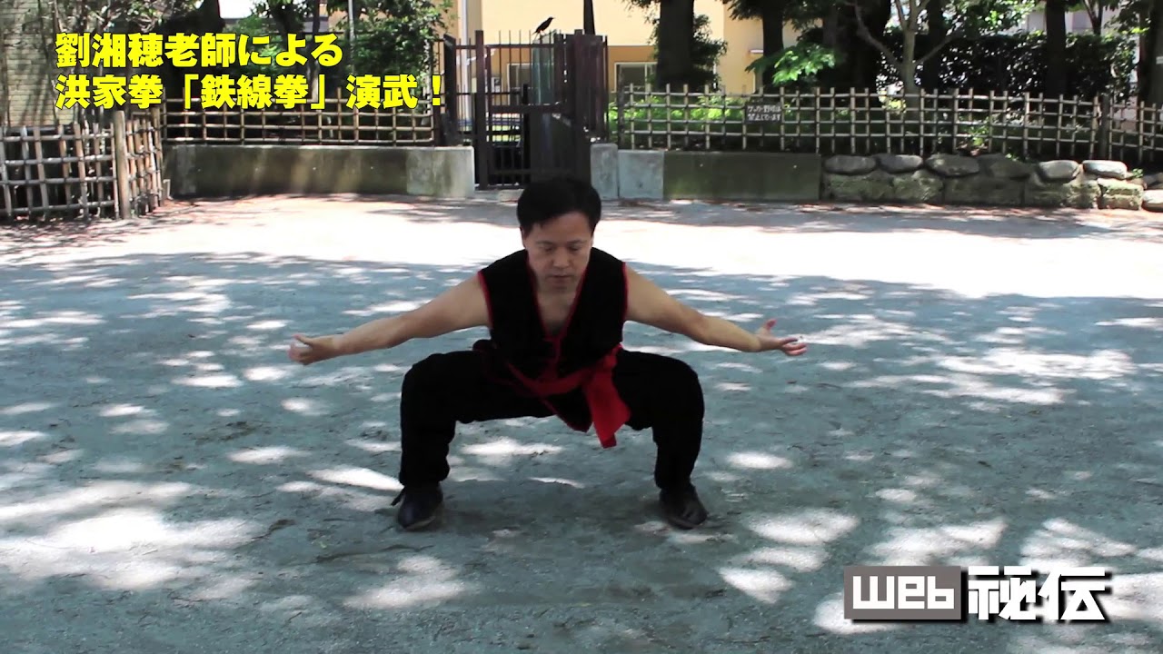 【公開！】南派拳術の内功鍛錬！ 劉湘穂老師による洪家拳「鉄線拳」演武