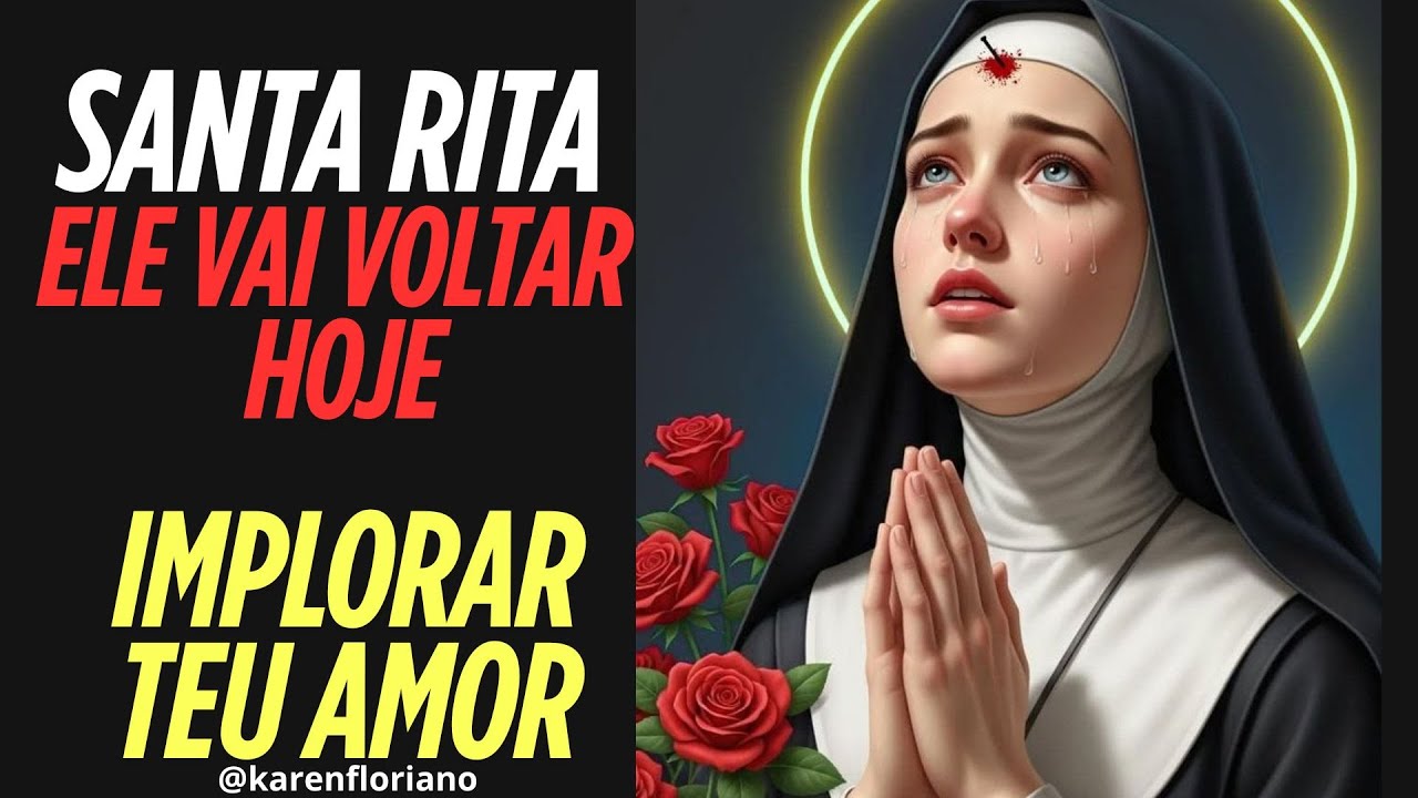 SANTA RITA ELE VAI VOLTAR HOJE E IMPLORAR PELO TEU AMOR!
