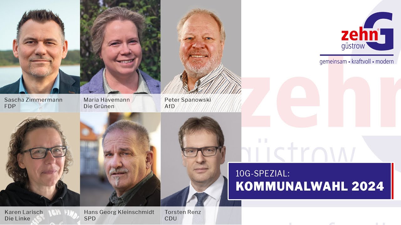 Livestream: 10G G&uuml;strow - Kommunalwahl-Spezial im 