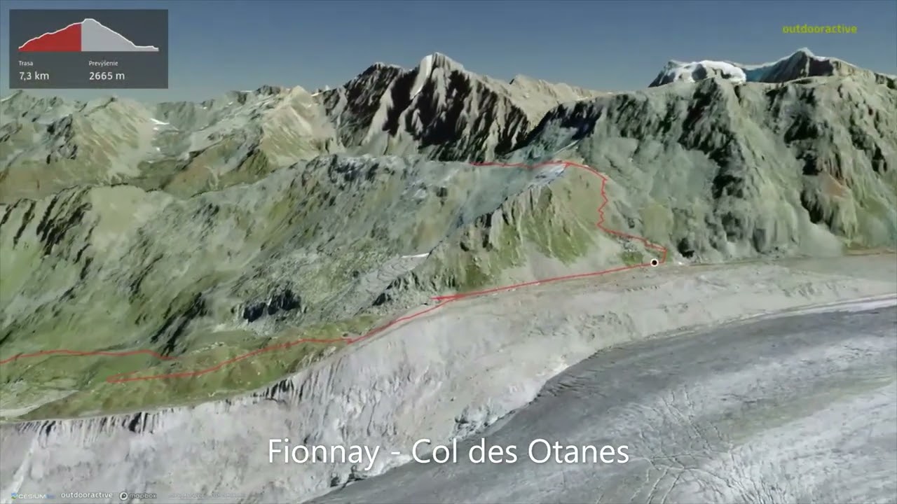 Fionnay - Col des Otanes ∆ hiking trails ∆ 3d-trail.com/switzerland/