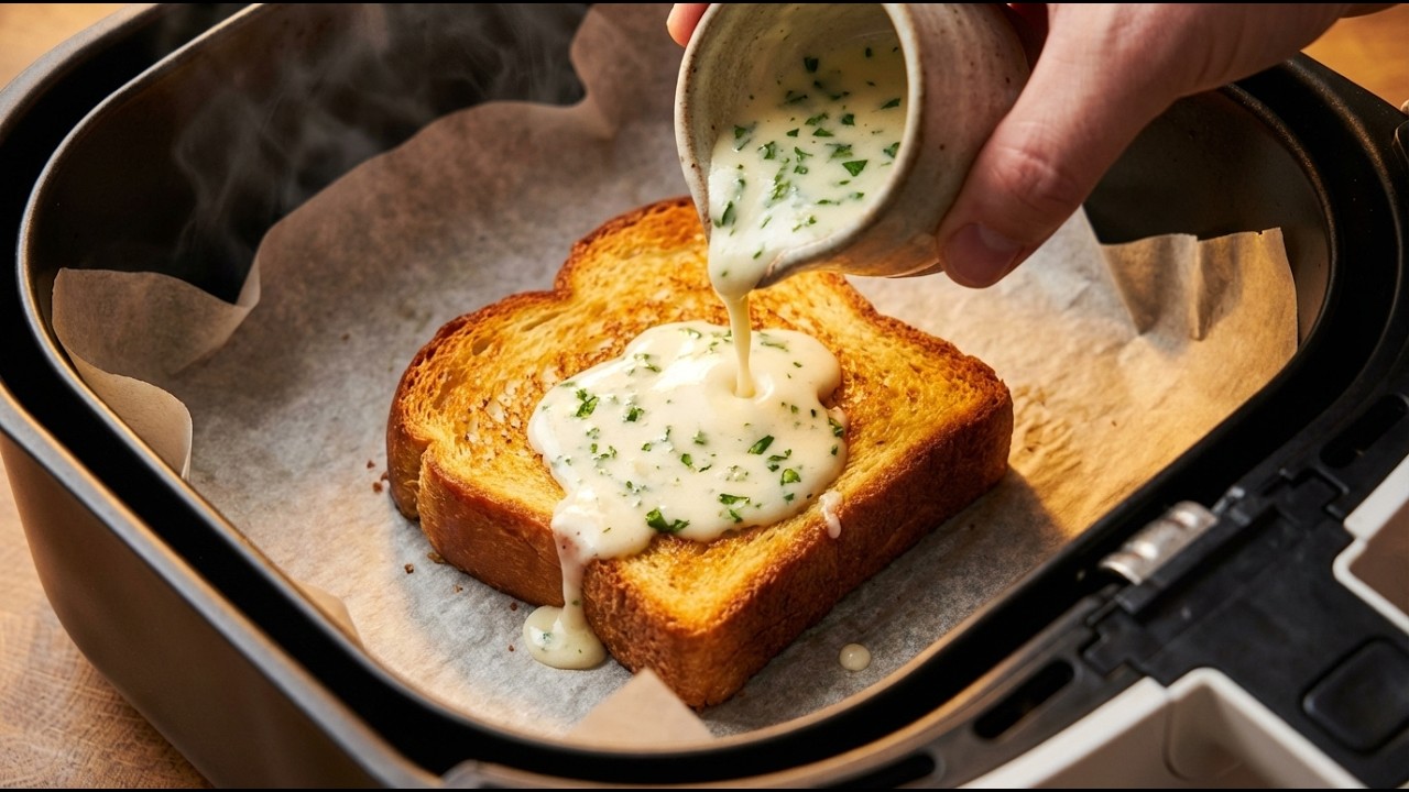 For Eggs Over Bread in the Air Fryer… Your Breakfast Will NEVER Be the Same!