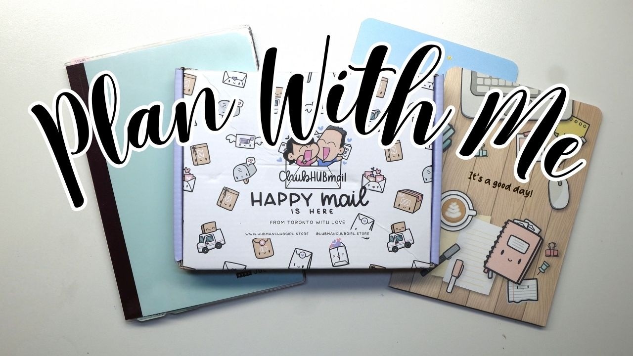 Plan With Me | Unboxing Hubman and Chubgirl Stickers | Hobonichi Cousin