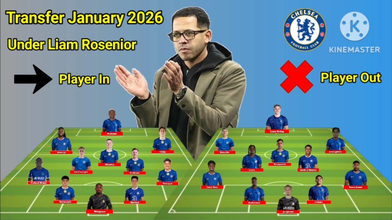 Chelsea Line Up Player In & Player Out Under Liam Rosenior Transfer Winter January 2026