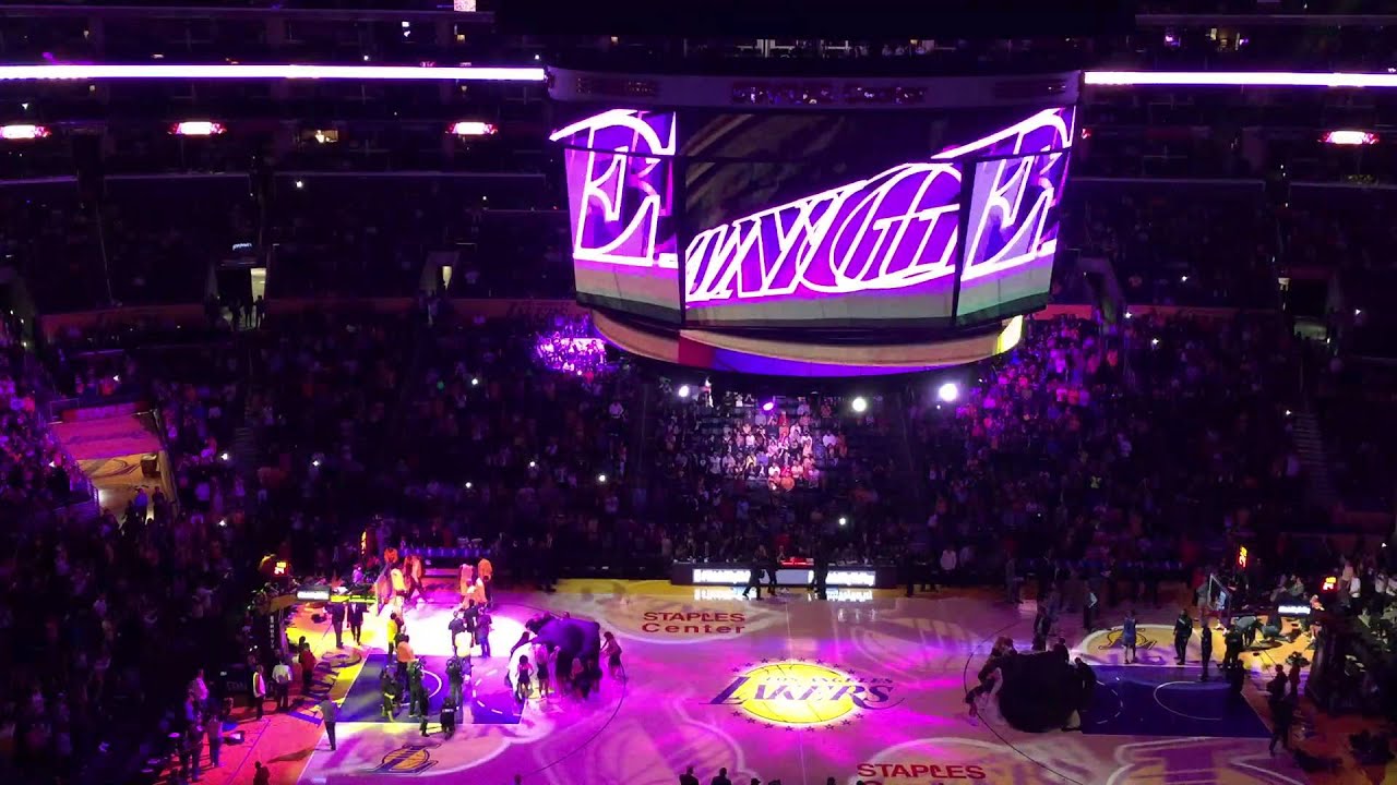 Fan View | Grizzlies vs Lakers - Players Introduction (孟菲斯灰熊 vs 洛杉磯湖人) | March 22 2016