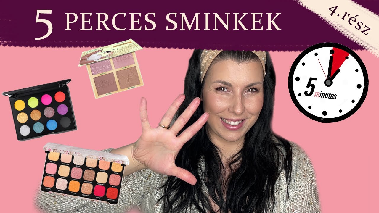 5 PERCES SMINKEK | 3 GYORS, EGYSZERŰ SMINK ÖTLET ROHANÓS NAPOKRA // 4. rész //