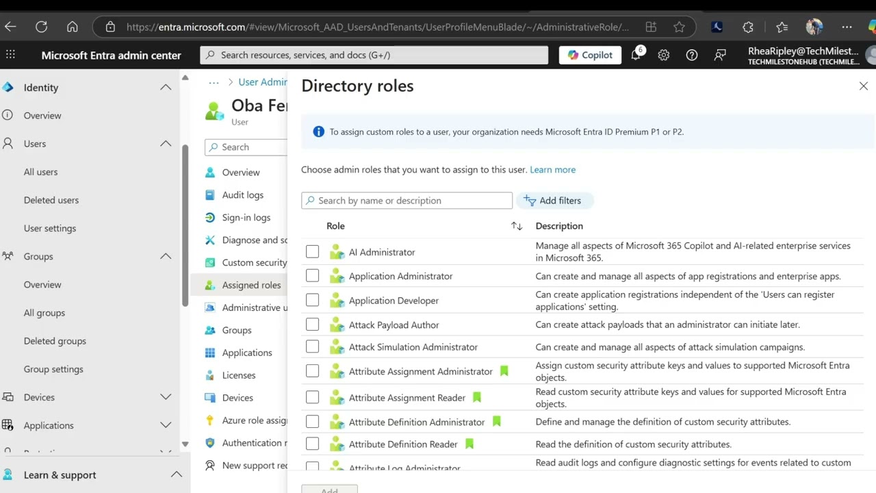 6 - Assign Roles in Microsoft Entra | How to Make a User an Administrator