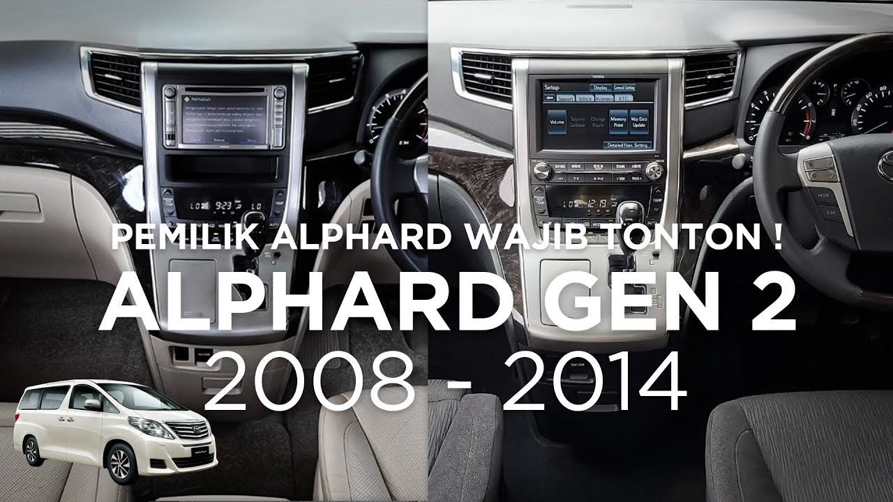 REKOMENDASI HEADUNIT ALPHARD GEN 2 2008 - 2014 ! BANYAK VARIAN NYA !