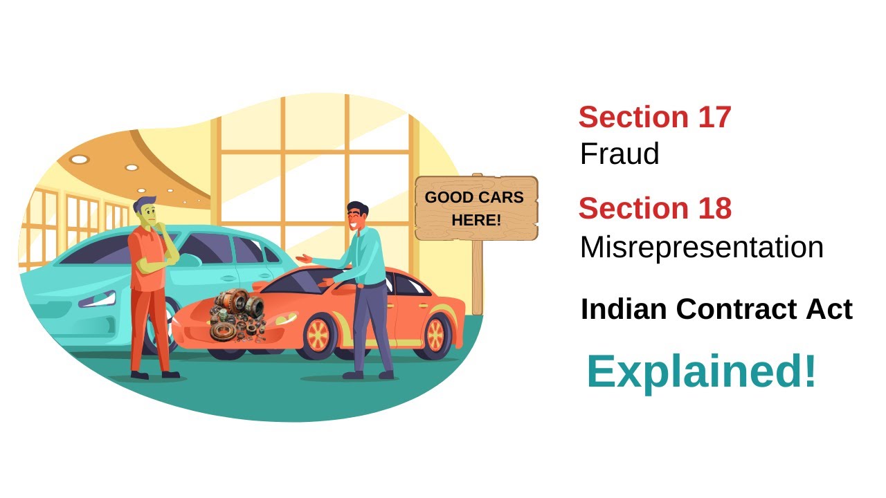 Fraud and Misrepresentation | Law of Contract | Indian Contract Act 1872 | Section 17 and Section 18