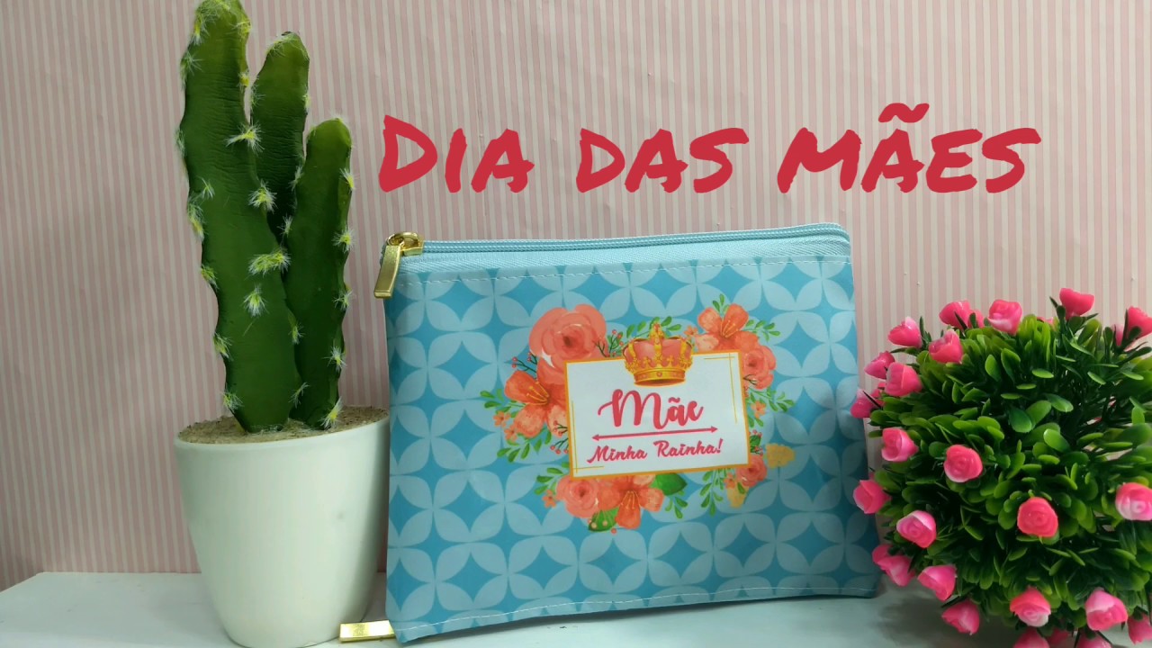 Nécessaire com duas aberturas