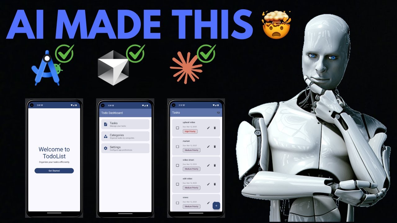 App development project with source code using Cursor AI & Android Studio! #todo #cursorai #apk