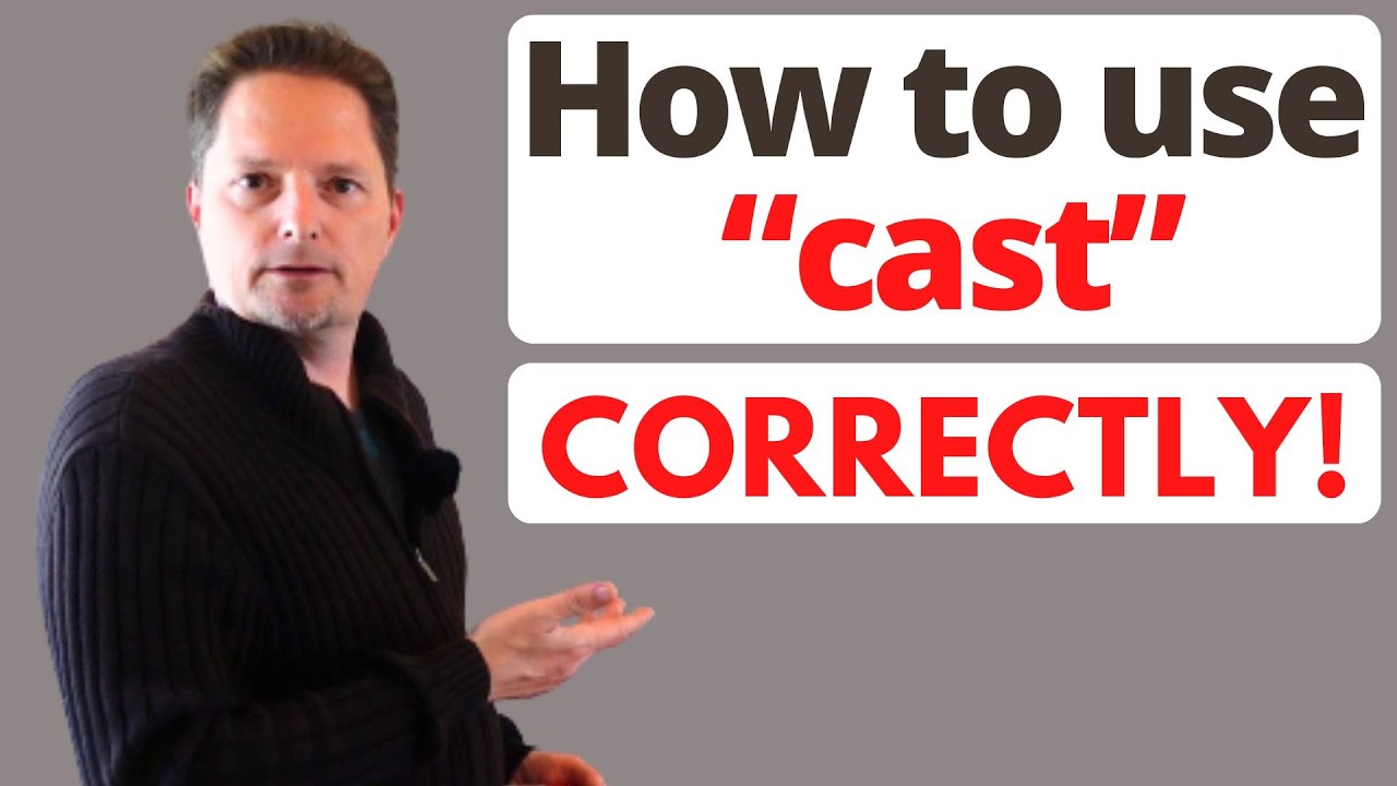 Improve your vocabulary / CAST / MANY meanings / Learn American English/Common American Vocabulary