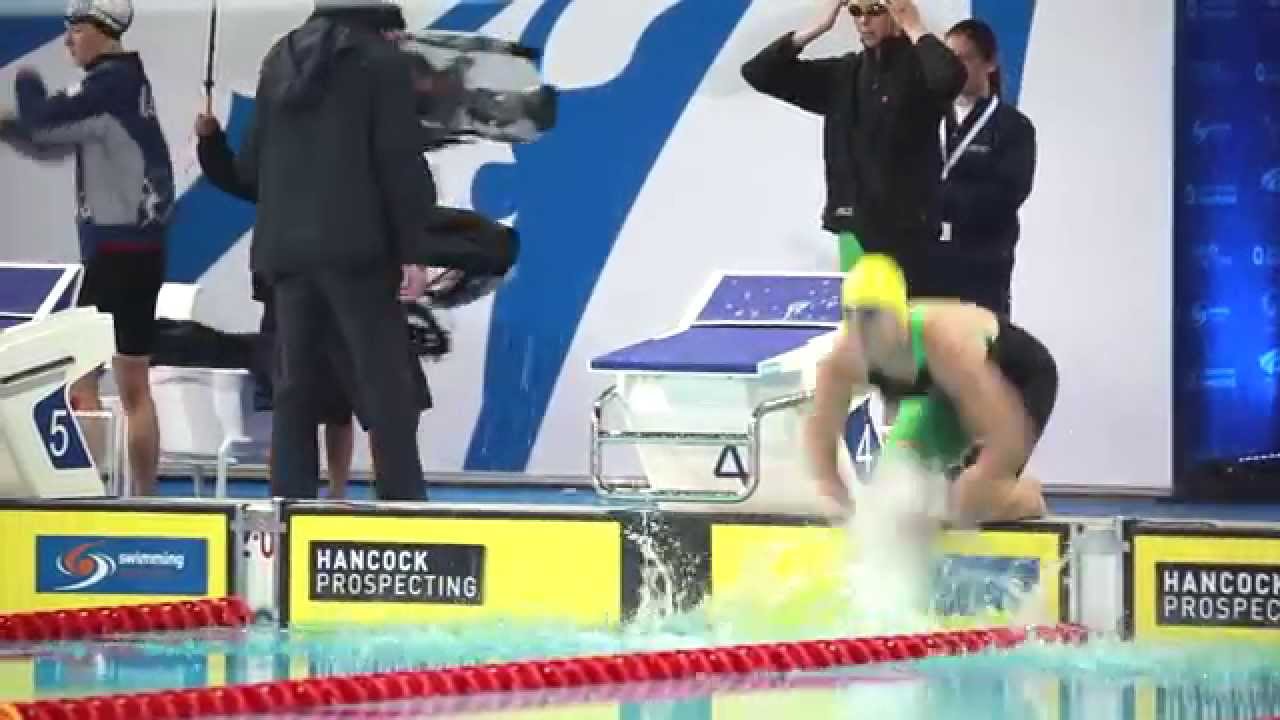 '14 Pan Pacs - Alicia Coutts wins gold in the 100m Butterfly