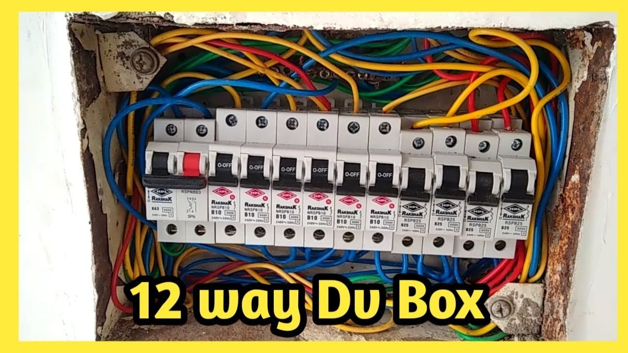 Electritrical work 12way BV box installation || spn and MCV BV box