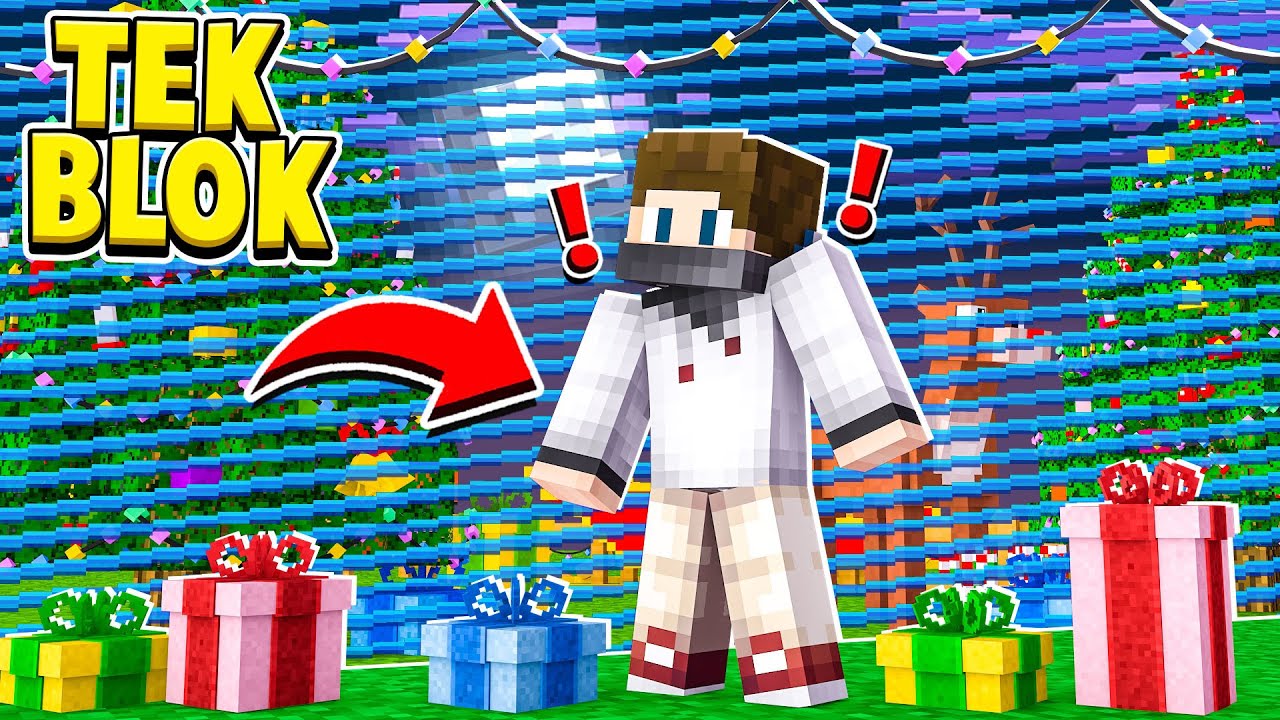 MİNECRAFT ama TEK BLOK ÇÖL (10.bölüm)