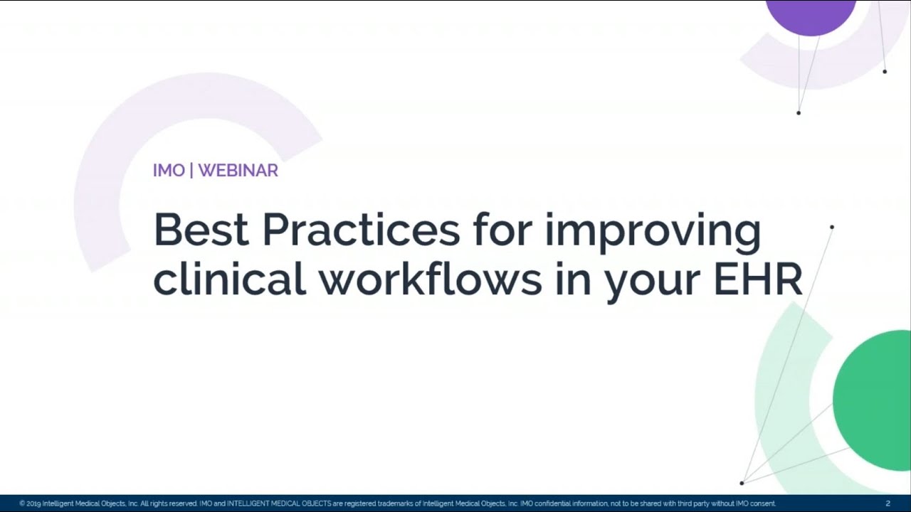 Best practices for improving clinical workflows in your EHR | Webinar